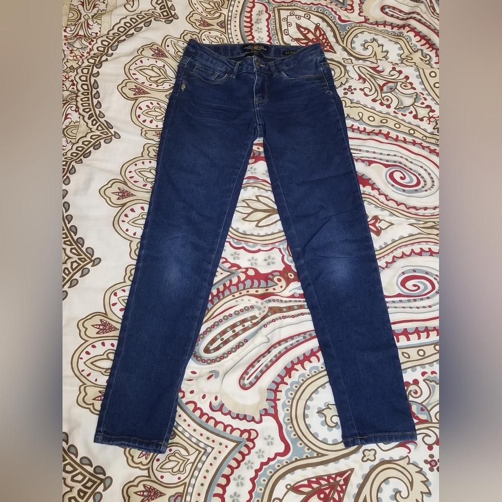 **CLEARANCE** Lucky Brand Girl's Jeans 10 Dark Blue Skinny Jeggings Pockets